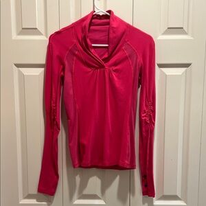 Lululemon Athletica Vibrant Pink Long Sleeve Top
